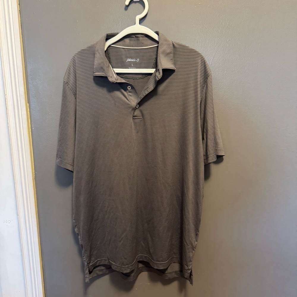 johnnie-O Men's Dark Brown Polo Shirt
